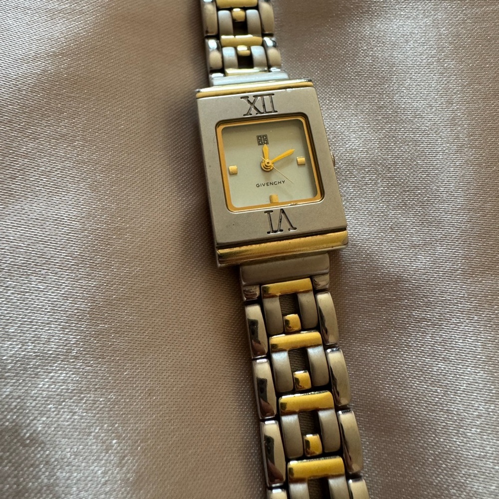 Vintage Swiss Movement Excellent Condition Givenchy two-tone Watch